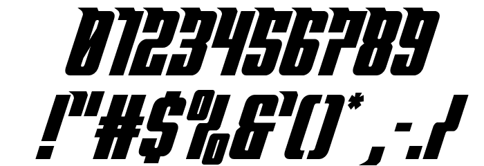 Bandit & Snowman Semi-Italic Font OTHER CHARS