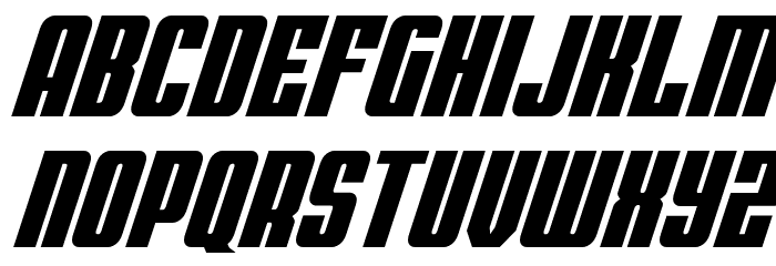 Bandit & Snowman Semi-Italic Font LOWERCASE