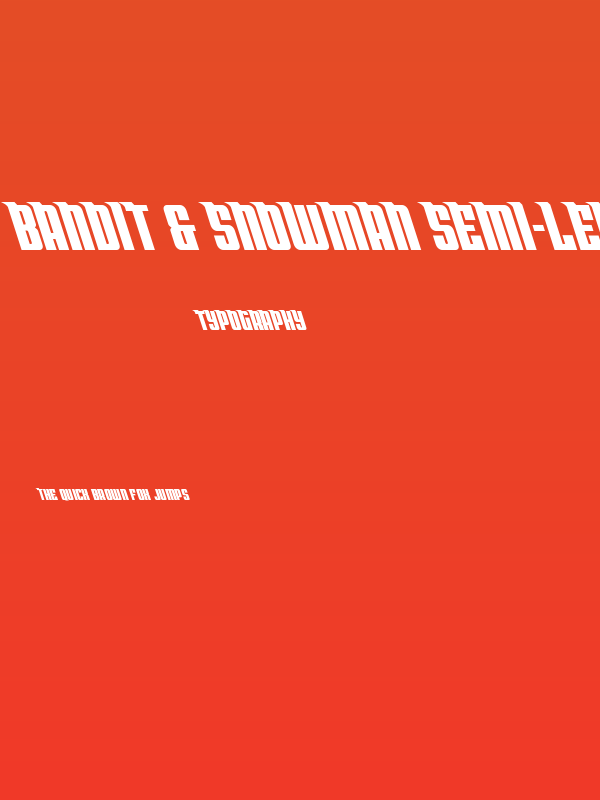 Bandit & Snowman Semi-Leftalic Poster