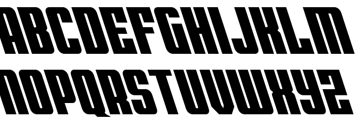 Bandit & Snowman Semi-Leftalic Font LOWERCASE