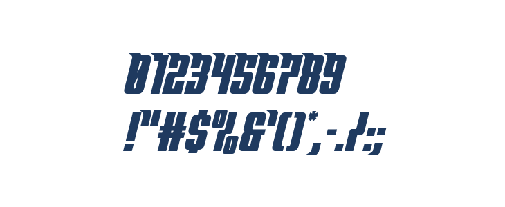 Bandit & Snowman Slight Italic Other Characters