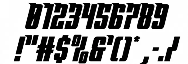 Bandit & Snowman Slight Italic Font OTHER CHARS