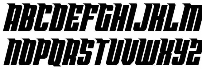 Bandit & Snowman Slight Italic 字体 大写