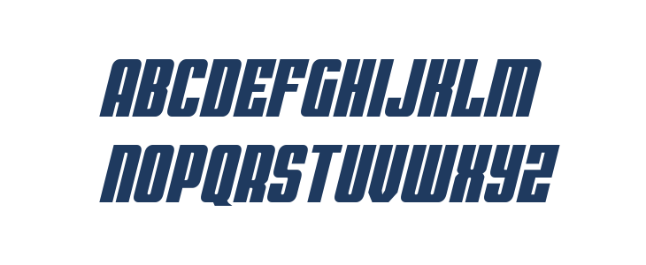 Bandit & Snowman Slight Italic Lowercase