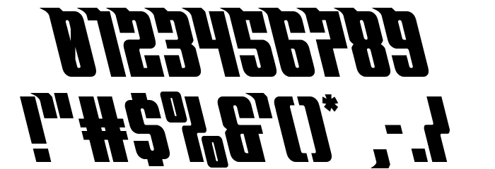 Bandit & Snowman Slight Left Font OTHER CHARS