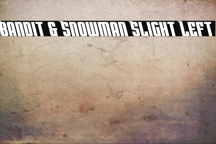 Bandit & Snowman Slight Left Example 2