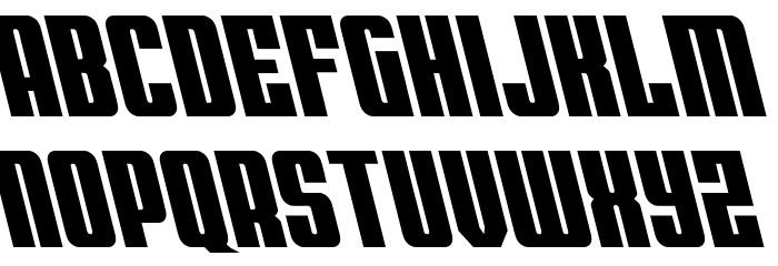 Bandit & Snowman Slight Left Font LOWERCASE