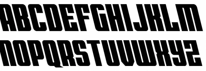 Bandit & Snowman Slight Left Font Litere mici