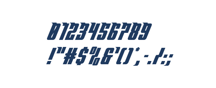 Bandit & Snowman Spaced Italic Other Characters