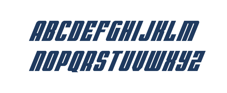 Bandit & Snowman Spaced Italic Lowercase