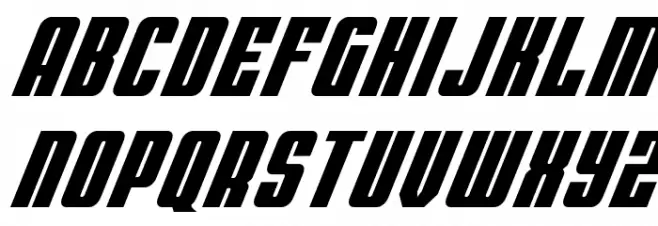 Bandit & Snowman Spaced Italic Schriftart Kleinbuchstaben