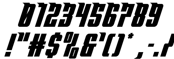 Bandit & Snowman Spaced SemiIt Font OTHER CHARS