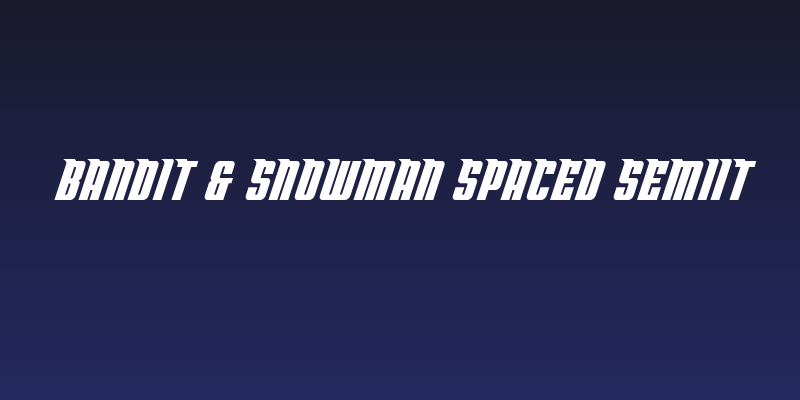 Bandit & Snowman Spaced SemiIt Social Header