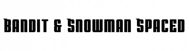 Bandit & Snowman Spaced  Frei Schriftart Herunterladen