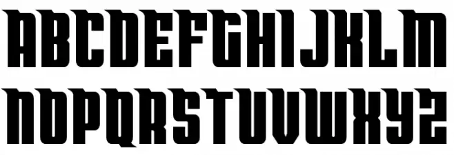 Bandit & Snowman Spaced Schriftart Groß