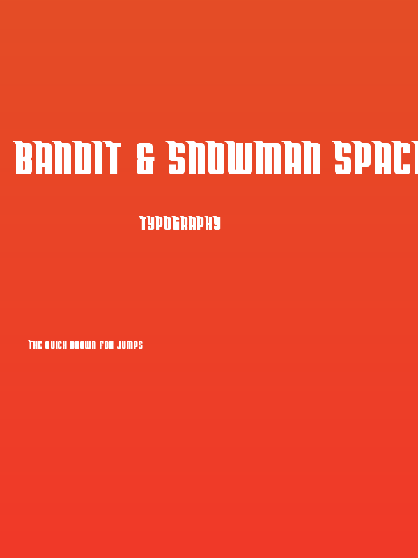 Bandit & Snowman Spaced Poster