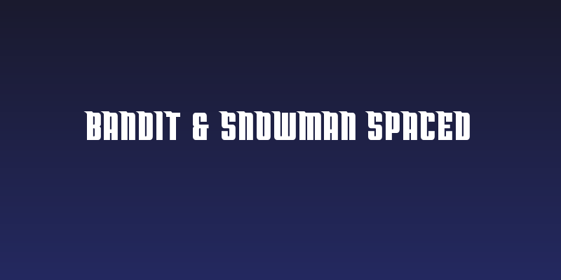 Bandit & Snowman Spaced Social Header