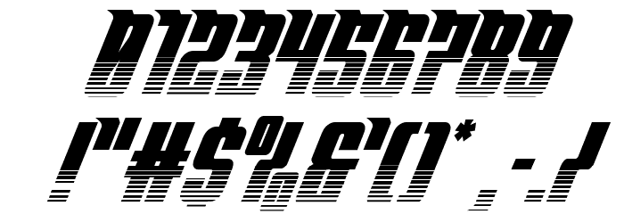Bandit & Snowman Twotone Ital Font OTHER CHARS