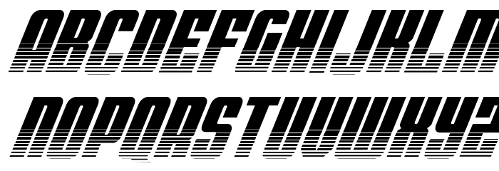 Bandit & Snowman Twotone Ital Font LOWERCASE