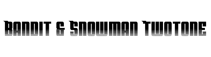 Bandit & Snowman Twotone  フリーフォントのダウンロード
