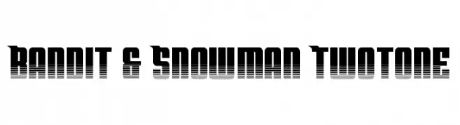 Bandit & Snowman Twotone  Frei Schriftart Herunterladen