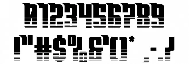 Bandit & Snowman Twotone Font OTHER CHARS