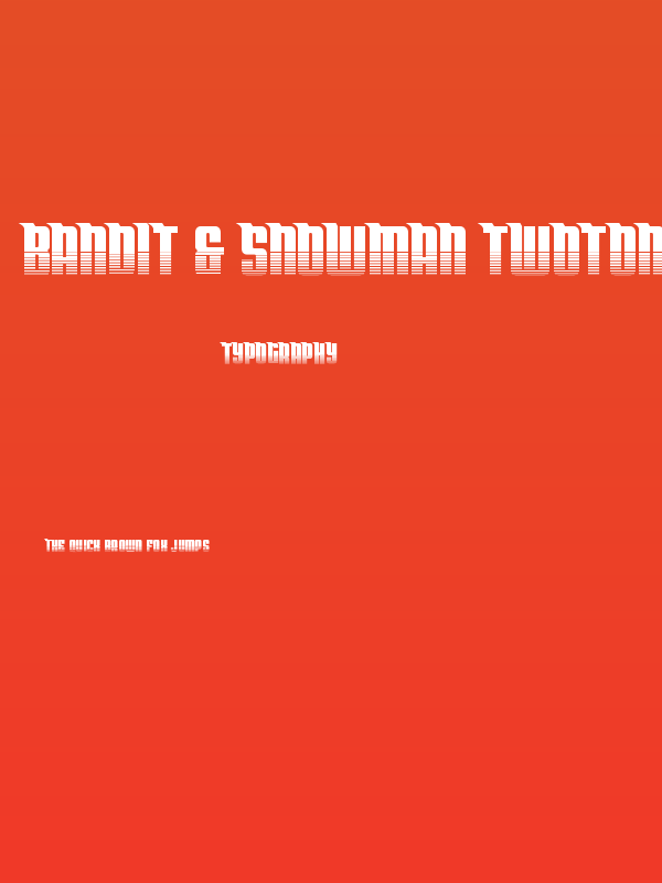 Bandit & Snowman Twotone Poster