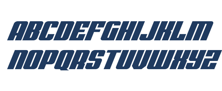 Bandit & Snowman Wide Italic Lowercase