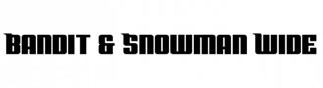 Bandit & Snowman Wide  Descarca Fonturi Gratis