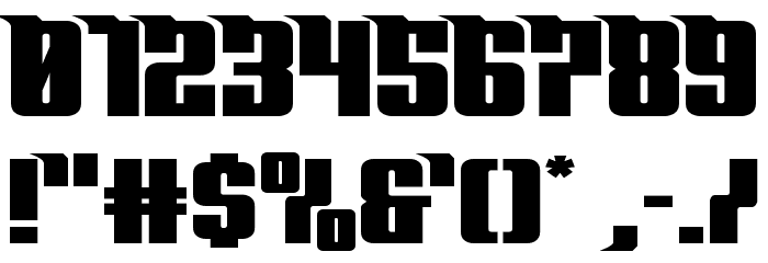 Bandit & Snowman Wide Font OTHER CHARS