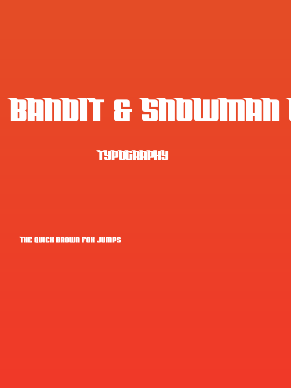 Bandit & Snowman Wide Poster