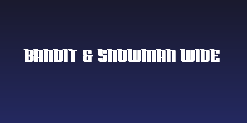 Bandit & Snowman Wide Social Header