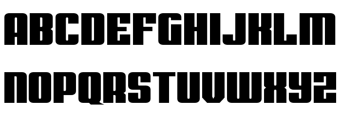Bandit & Snowman Wide Font LOWERCASE