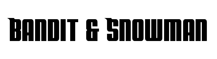 Bandit & Snowman  フリーフォントのダウンロード