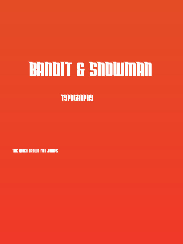 Bandit & Snowman Poster
