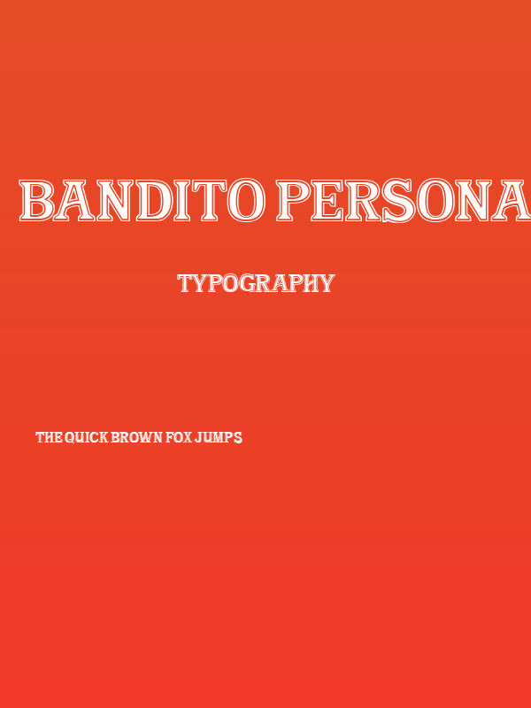 Bandito Personal Use Poster