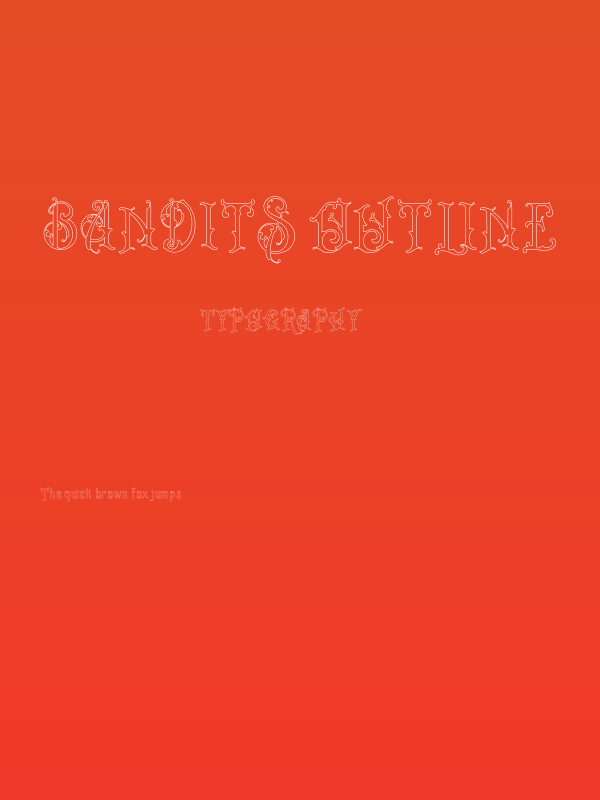 Bandits Outline Poster