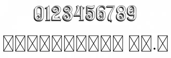 Bandits Shadow Font OTHER CHARS