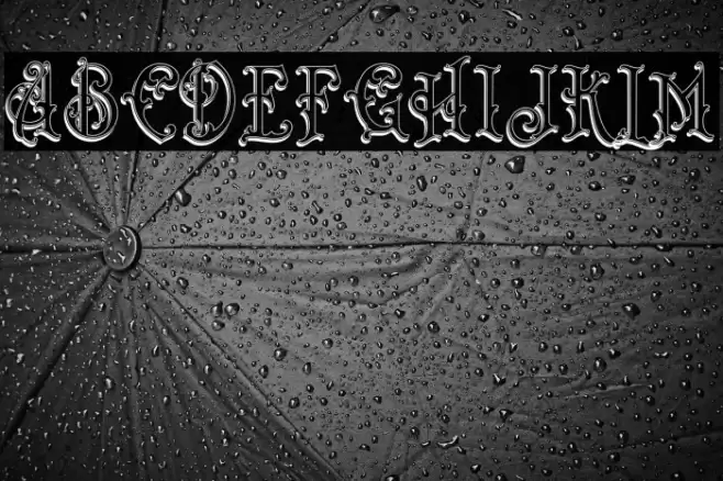 Bandits Shadow Font examples