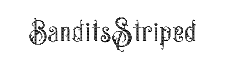 Bandits Striped  font caratteri gratis