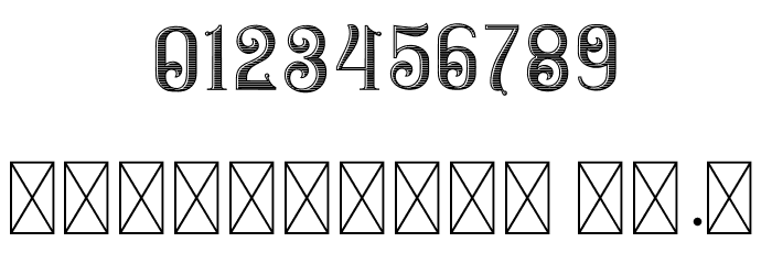 Bandits Striped Font OTHER CHARS