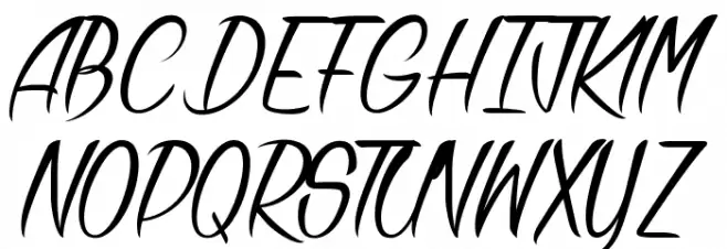 Bandits Schriftart Groß