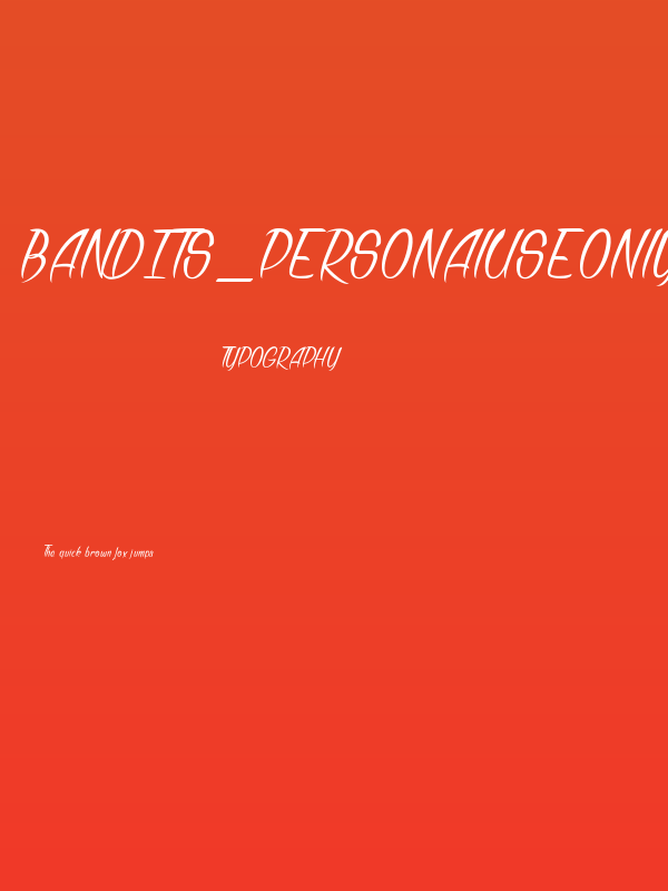 Bandits_PersonalUseOnly Poster