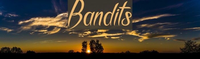 Bandits Font examples