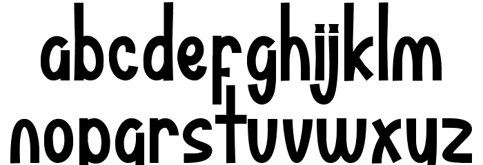 Bandrek Demo Bold Font LOWERCASE