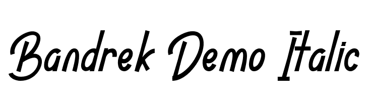 Bandrek Demo Italic  Descarca Fonturi Gratis