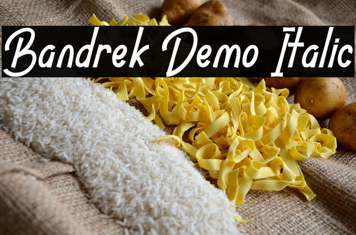 Bandrek Demo Italic Example 3
