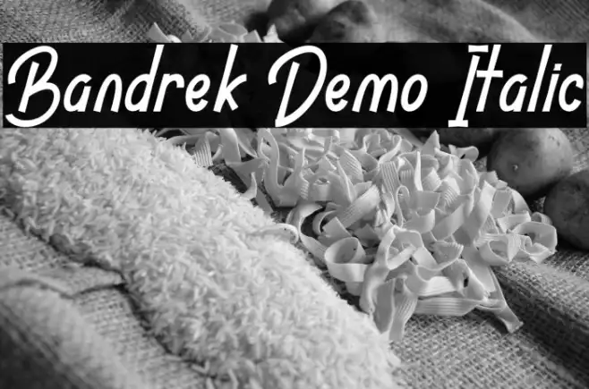 Bandrek Demo Italic Example 3