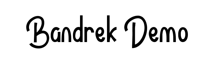 Bandrek Demo  Скачать бесплатные шрифты