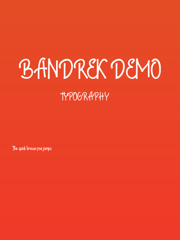 Bandrek Demo Poster